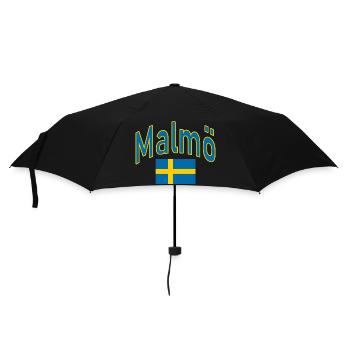 Malmö Sweden flag - Umbrella (small) - black - Front