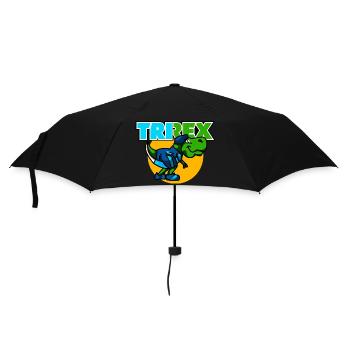 TRI REX dans le cercle est le dinosaure du triathlon - Parapluie standard - noir - Devant