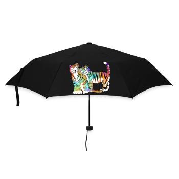 Tigerlove - Regenschirm (klein) - Schwarz - Vorne