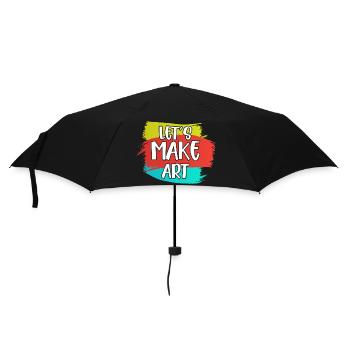 Let's Make Art Education Art Teacher - Regenschirm (klein) - Schwarz - Vorne