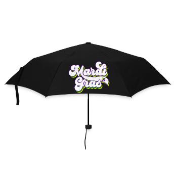 Mardi Gras 2023 retro vintage - Regenschirm (klein) - Schwarz - Vorne