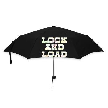 Lock N Load Paint Splatter1 - Regenschirm (klein) - Schwarz - Vorne