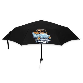 Marc in a convertible - Umbrella (small) - black - Front