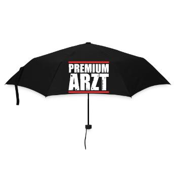 Mediziner Rettungssanitäter Notarzt Arzt - Regenschirm (klein) - Schwarz - Vorne