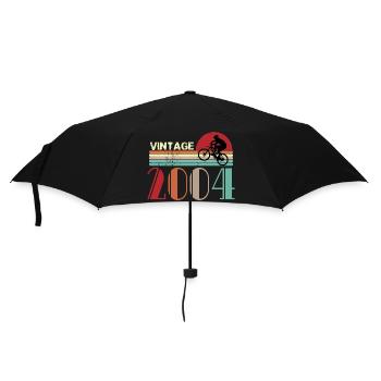 Vintage Birthday retro sunset design - Umbrella (small) - black - Front