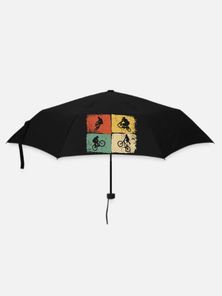 Silhouettes de quad sur blocs de couleur - Parapluie standard - noir