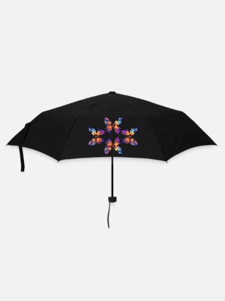 Magical butterflies - Regenschirm (klein) - Schwarz