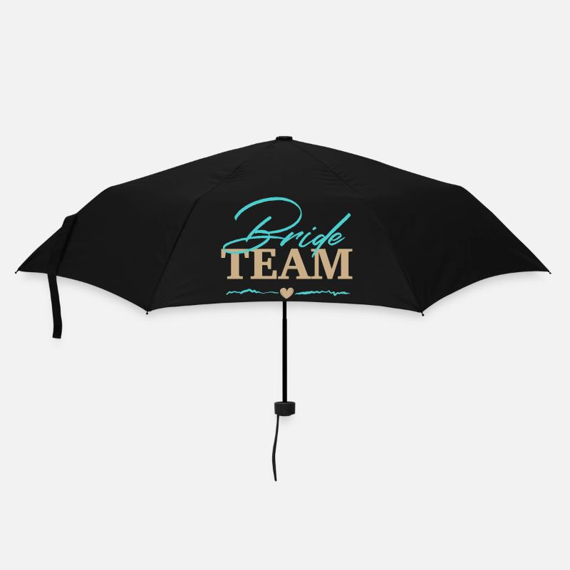 Braut Team Junggesellinnenabschied - Regenschirm (klein) - Schwarz