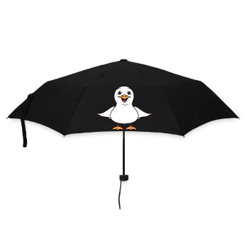 Humour petit mouette - Parapluie standard - noir - Devant