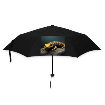Animaux mignons en hibernation – salamandre de feu - Parapluie standard - noir - Devant