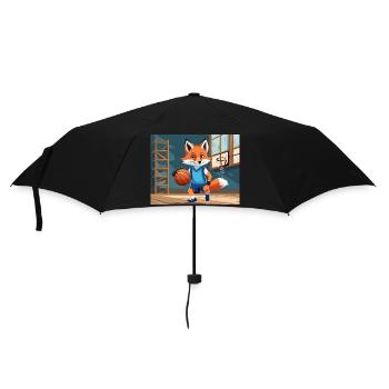 mignon petit renard démon vie quotidienne - basket-ball - Parapluie standard - noir - Devant