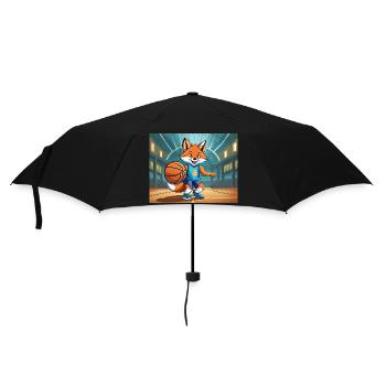 mignon petit renard démon vie quotidienne - basket-ball - Parapluie standard - noir - Devant
