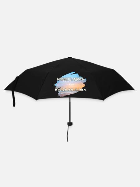 Miracles Happen - Umbrella (small) - black