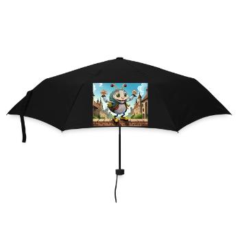 Auf der Mauer auf dem Aussichtspunkt Auf der Mauer - Regenschirm (klein) - Schwarz - Vorne