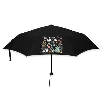 Laissez-le pousser des fleurs de jardin printanières - Parapluie standard - noir - Devant