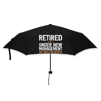 Funny Retirement Party Dad Grandpa Father's Day - Umbrella (small) - black - Front