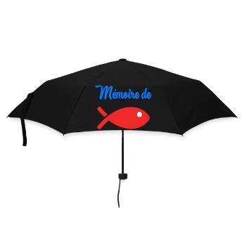 POISSON. MEMOIRE. HUMOUR - Parapluie standard - noir - Devant