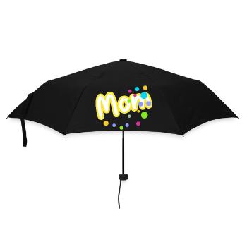 Englische Sprache Mutti - Regenschirm (klein) - Schwarz - Vorne