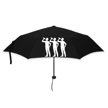 Trinker Team Flasche - Regenschirm (klein) - Schwarz - Vorne