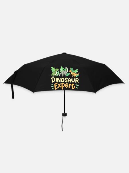 Dinosaurierliebhaber Dinosaurierexperte - Regenschirm (klein) - Schwarz