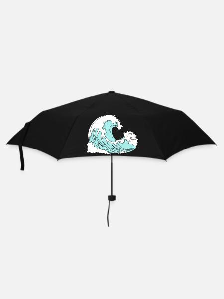 Vague Style Bande Dessinée Rétro - Parapluie standard - noir