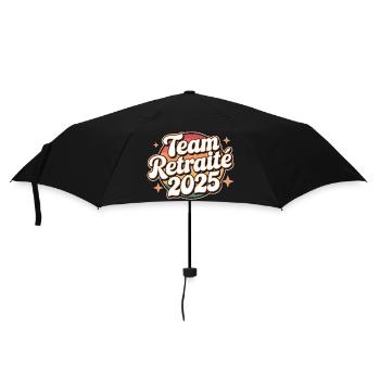 Team retraité 2025 - Parapluie standard - noir - Devant