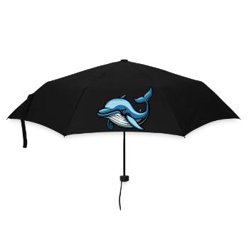 Delfin Comic - Umbrella (small) - black - Front