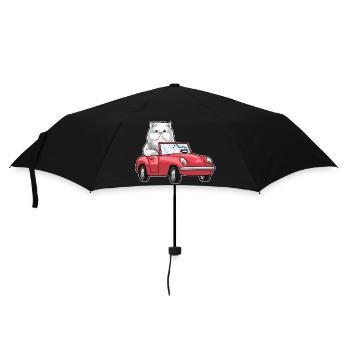 Voiture chat persan - Parapluie standard - noir - Devant