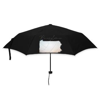 Volleyball in the Pennsylvania State Map PA - Umbrella (small) - black - Front