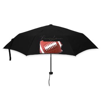 Football dans l’État de Pennsylvanie Carte PA - Parapluie standard - noir - Devant