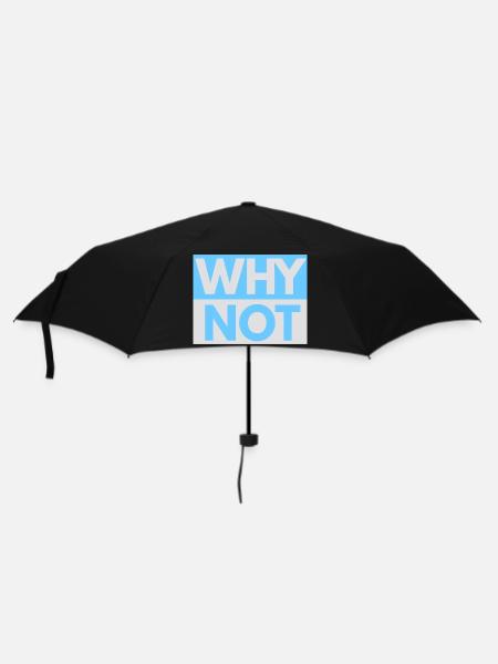 Pourquoi ne pas imprimer - Parapluie standard - noir
