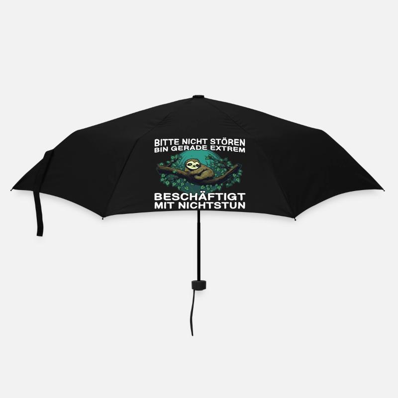 Sloth saying funny sloth on a branch - Umbrella (small) - black