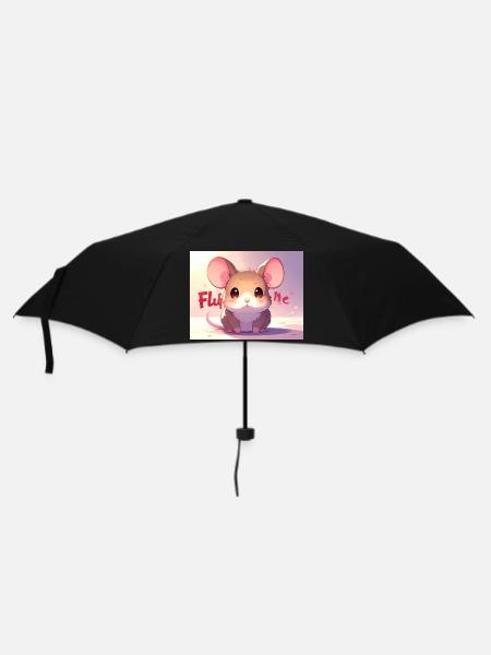 Mouse Fluff me - Umbrella (small) - black