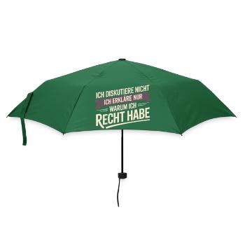 I don't argue – I just explain why I - Umbrella (small) - bottlegreen - Front