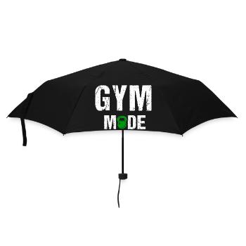 Bodybuilding Fitness Vintage Gym Athleten Workout - Regenschirm (klein) - Schwarz - Vorne