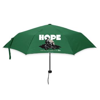 Hope For All My Hope Is In Him Psalm 62 5 Motorrad - Regenschirm (klein) - Flaschengrün - Vorne