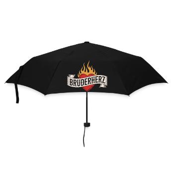 Bruderherz Brüder Großer Bro Spruch Kleiner Bruder - Regenschirm (klein) - Schwarz - Vorne