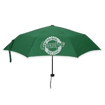 The Best Grandpa since 2015 - Regenschirm (klein) - Flaschengrün - Vorne