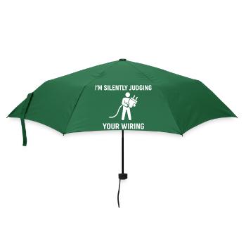 Je juge silencieusement ton câblage - Parapluie standard - vert bouteille - Devant