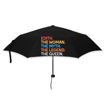 Edith Die Frau Der Mythos Die Legende Die Königin - Regenschirm (klein) - Schwarz - Vorne