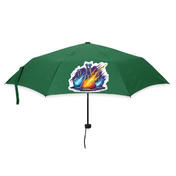 Lab Geek Quadrantid Meteor Shower Lab Experiment - Umbrella (small) - bottlegreen - Front