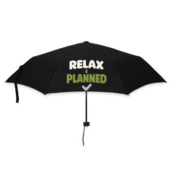 Familienvorsorge Notfallplaner Prepper - Regenschirm (klein) - Schwarz - Vorne