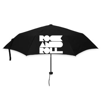Rock and Roll : Typographie géométrique, audacieuse, cool - Parapluie standard - noir - Devant