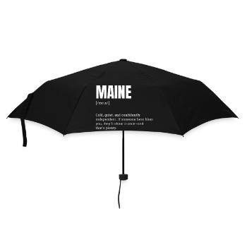 Maine Bold Typo Contrast - Umbrella (small) - black - Front