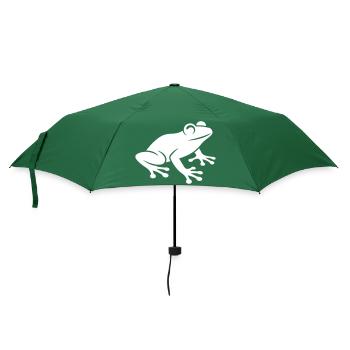 Icône de grenouille - Parapluie standard - vert bouteille - Devant