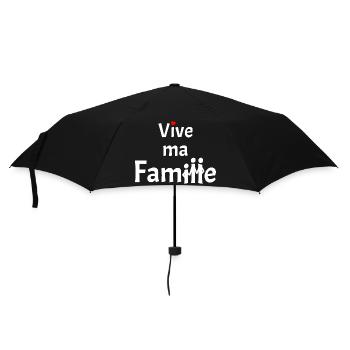 VIVE MA FAMILLE ! - Parapluie standard - noir - Devant