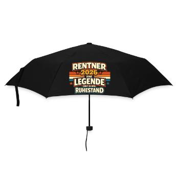 Retraité 2026 : J’ai terminé mon cadeau de retraite - Parapluie standard - noir - Devant