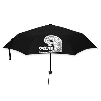 The White Wave - Umbrella (small) - black - Front
