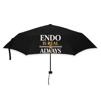 Sensibilisation à l’endométriose Guerrier de l’endo - Parapluie standard - noir - Devant