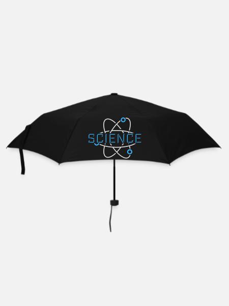 Science Wissenschaft Statement Nerd Bildung Spruch - Regenschirm (klein) - Schwarz